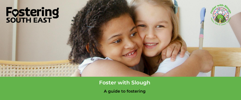Foster with Slough 2024 Guide to Fostering Information Pack Website Banner (841 x 352 px)