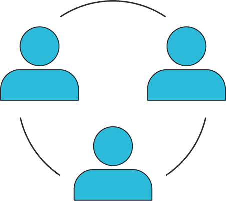 Cartoon drawing of characters